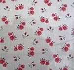 Stoffabrics Shabby Chic MS15-113  soft red flowers